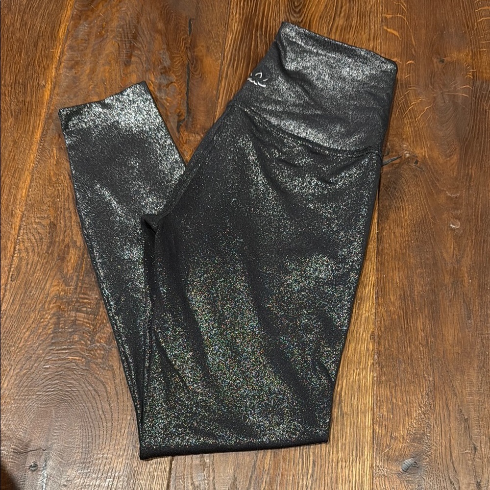 Beyond Yoga Shimmery Black Leggings